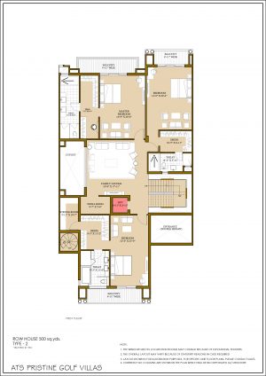 ATS Pristine Golf Villas first Floor plan